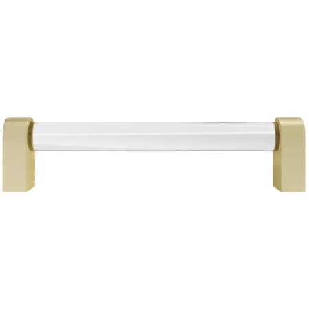A large image of the Hapny Home C502-CLR Clear / Satin Brass