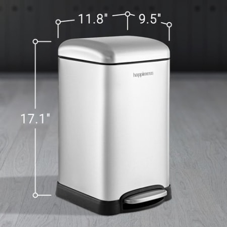 A large image of the happimess HPM1012-TRASH-CAN Dimensions - All Colors