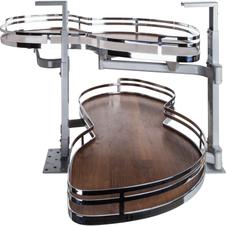 A large image of the Hardware Resources BCSO221-RH Walnut / Polished Chrome