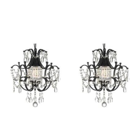 Harrison Lane J2 1332 Black One Light Single Tier Mini Chandelier With Clear Crystals Pack Of Two Lightingshowplace Com Harrison Lane J2 1332 Black One Light, How To Pack A Large Chandelier