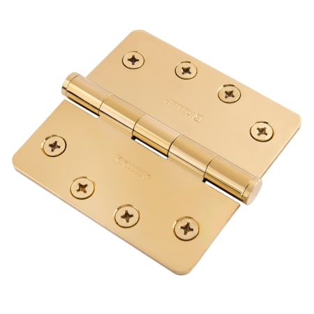 A large image of the Hickory Hardware 70304-PB-RAD-4 Lifetime Brass