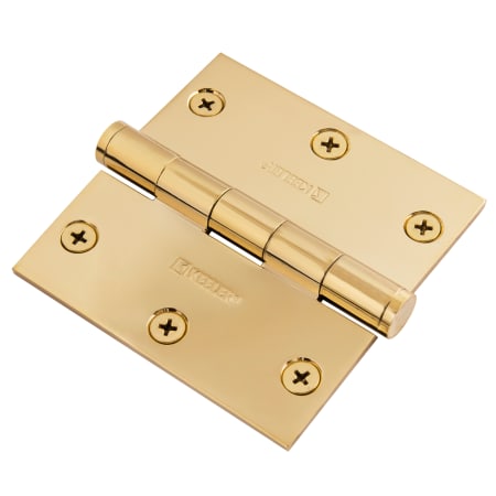 A large image of the Hickory Hardware 70305-PB-SQ-3.5 Lifetime Brass