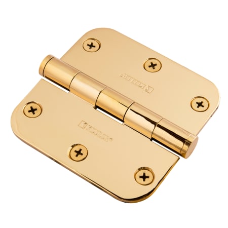 A large image of the Hickory Hardware 70306-PB-RAD-3.5 Lifetime Brass
