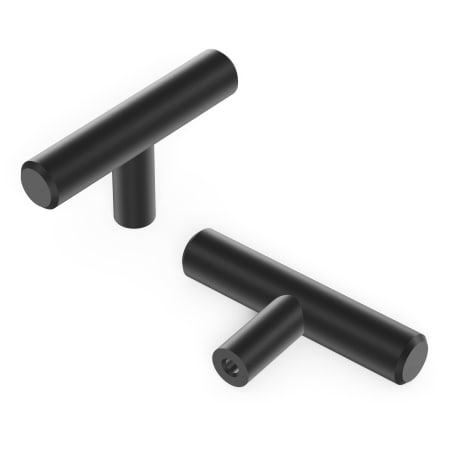 A large image of the Hickory Hardware HH075591-10PACK Matte Black