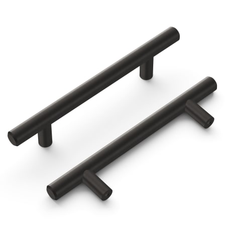 A large image of the Hickory Hardware HH075594-10PACK Brushed Black Nickel