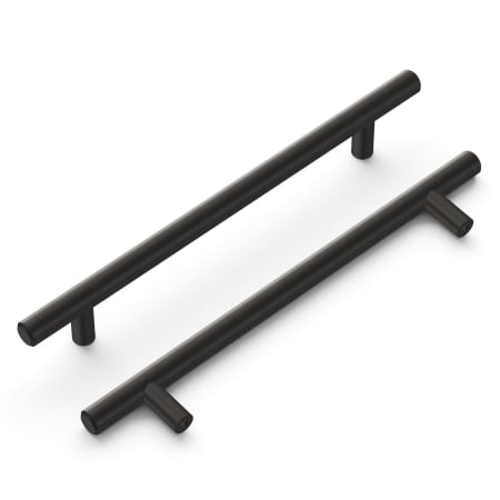A large image of the Hickory Hardware HH075596-10PACK Brushed Black Nickel