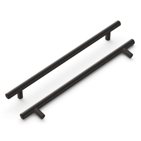 A large image of the Hickory Hardware HH075598-5PACK Brushed Black Nickel
