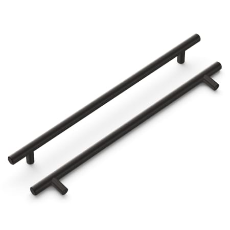 A large image of the Hickory Hardware HH075599-5PACK Brushed Black Nickel