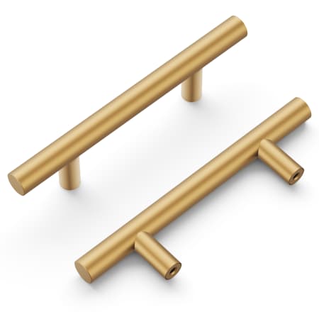 A large image of the Hickory Hardware R077744-10PACK Brushed Brass