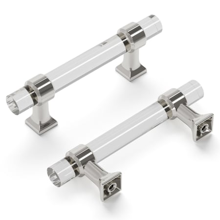 A large image of the Hickory Hardware HH075857-10PACK Crysacrylic / Polished Nickel