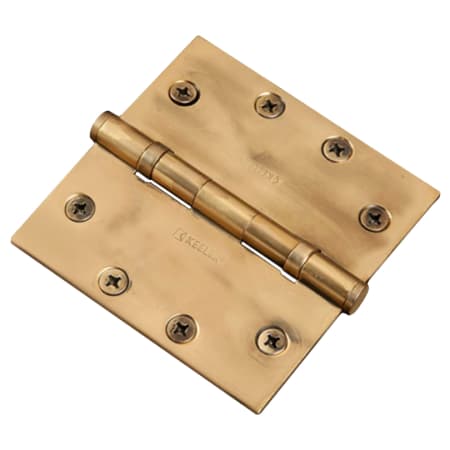 A large image of the Hickory Hardware 70300-BB-SQ-4.5 Winchester Brass