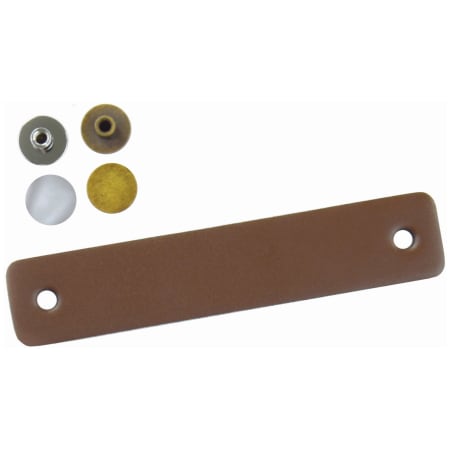 A large image of the Hickory Hardware H077692-10PACK Brown Leather / Chrome / Antique Brass