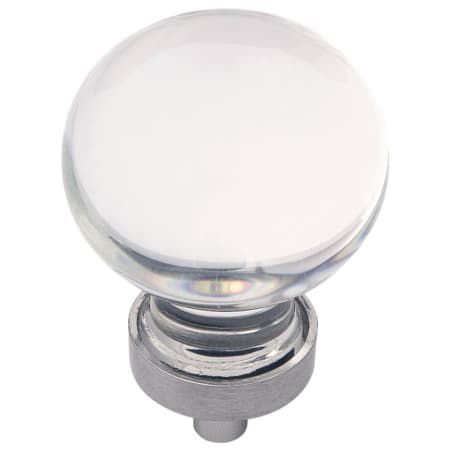 A large image of the Hickory Hardware HH075853-10PACK Glass / Satin Nickel
