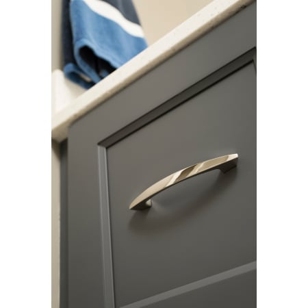 A large image of the Hickory Hardware HH74561 Hickory Hardware-HH74561-Satin Nickel Installed View