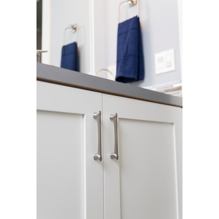 A large image of the Hickory Hardware HH74636 Hickory Hardware-HH74636-Satin Nickel Installed View