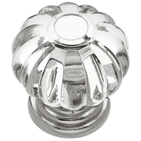 A large image of the Hickory Hardware HH74687-10PACK Crysacrylic / Polished Nickel