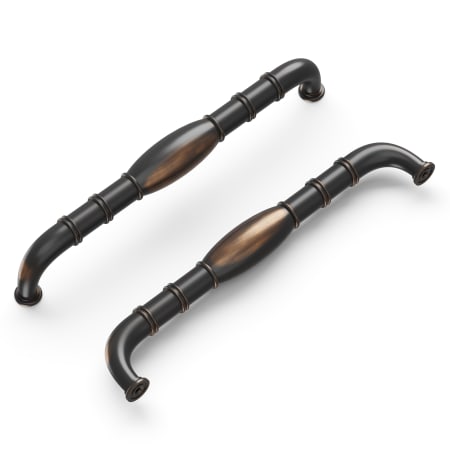 A large image of the Hickory Hardware K49-5PACK Oil-Rubbed Bronze Highlighted