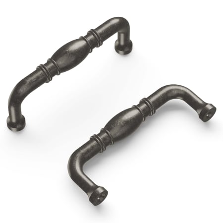 A large image of the Hickory Hardware P3050-10PACK Black Nickel Vibed