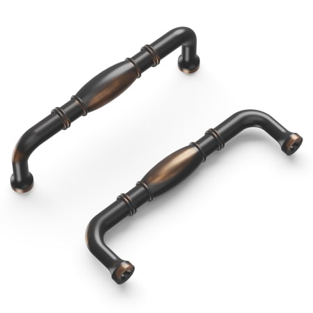 A large image of the Hickory Hardware P3051-10PACK Oil-Rubbed Bronze Highlighted