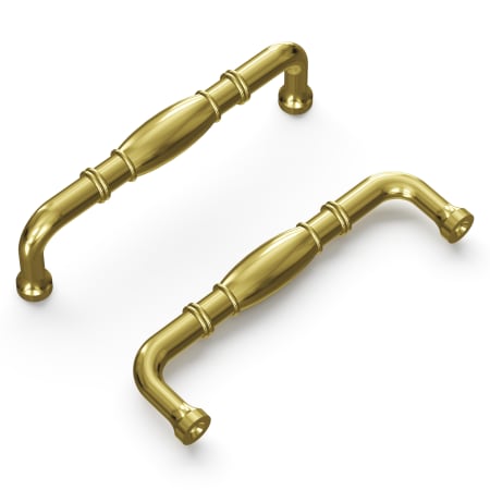 A large image of the Hickory Hardware P3051-10PACK Polished Brass