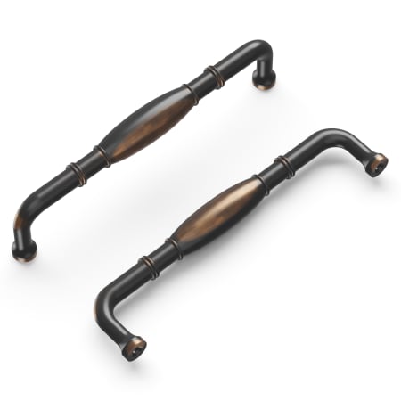 A large image of the Hickory Hardware P3052-10PACK Oil-Rubbed Bronze Highlighted