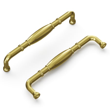 A large image of the Hickory Hardware P3052-10PACK Polished Brass