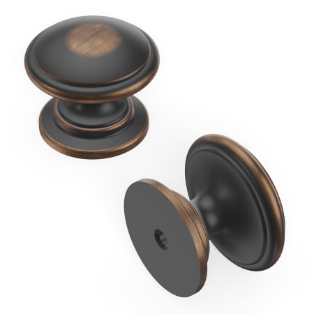 A large image of the Hickory Hardware P3053-10PACK Oil-Rubbed Bronze Highlighted