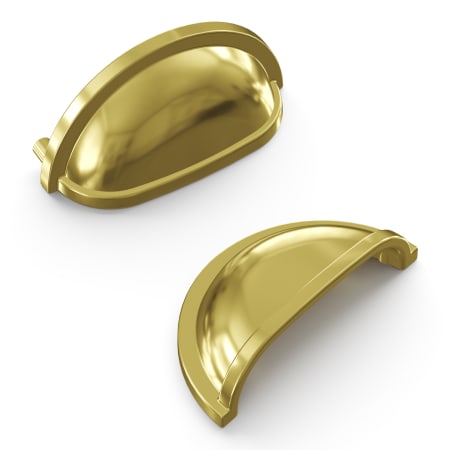 A large image of the Hickory Hardware P3055-10PACK Polished Brass