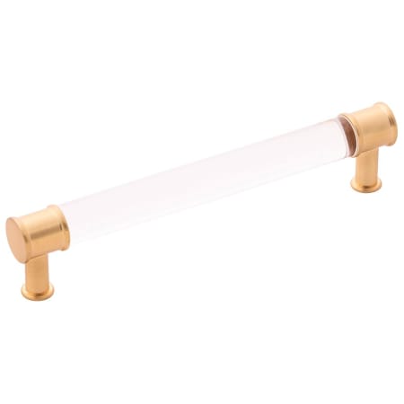 A large image of the Hickory Hardware P3702 Crysacrylic with Brushed Golden Brass