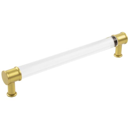 A large image of the Hickory Hardware P3703-10PACK Crysacrylic / Brushed Golden Brass