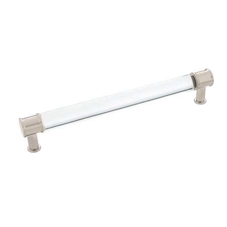 A large image of the Hickory Hardware P3703 Crysacrylic with Satin Nickel