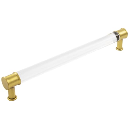 A large image of the Hickory Hardware P3711-5PACK Crysacrylic / Brushed Golden Brass