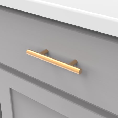A large image of the Hickory Hardware R077744-10PACK Close Up - Brushed Brass