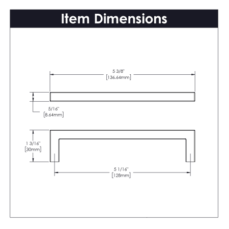 A large image of the Hickory Hardware R077747-10PACK Line Drawing