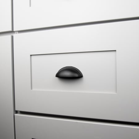 A large image of the Hickory Hardware R077748-10PACK Matte Black - Close Up