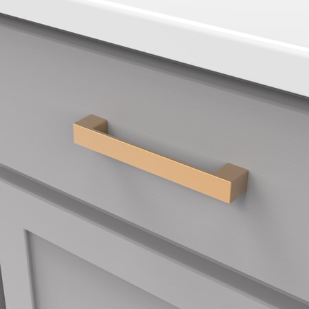 A large image of the Hickory Hardware R077752-10PACK Close Up - Brushed Brass