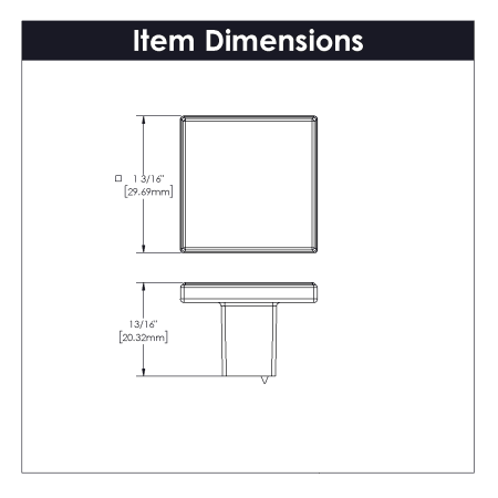 A large image of the Hickory Hardware R077756-10PACK Line Drawing