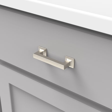 A large image of the Hickory Hardware P3010 Studio 3010 Handle - SN - Satin Nickel