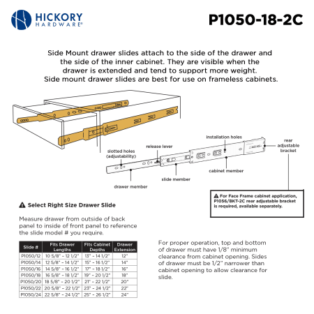 A large image of the Hickory Hardware P1050/18 Alternate Image