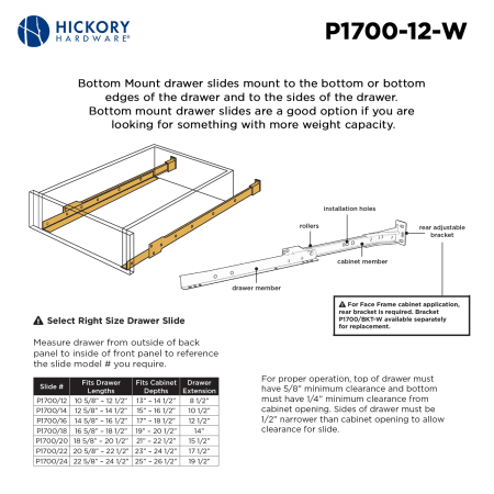 A large image of the Hickory Hardware P1700/12-5PACK Alternate Image