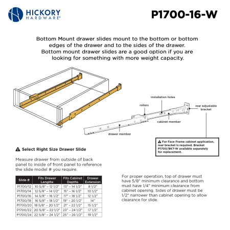 A large image of the Hickory Hardware P1700/16-5PACK Alternate Image