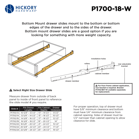 A large image of the Hickory Hardware P1700/18-5PACK Alternate Image