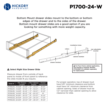 A large image of the Hickory Hardware P1700/24-5PACK Alternate Image