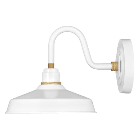 A large image of the Hinkley Lighting 10231 Gloss White / Brass