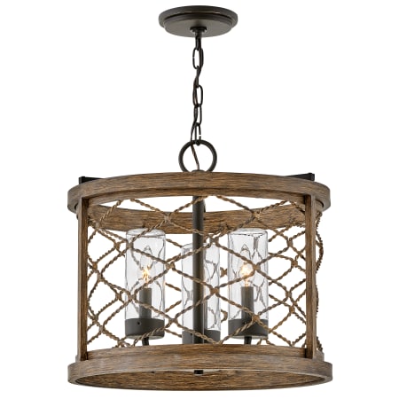 A large image of the Hinkley Lighting 12393 Outdoor Chandelier with Canopy