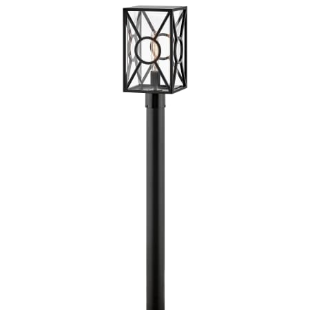 A large image of the Hinkley Lighting 18371 Light with Pole - BK
