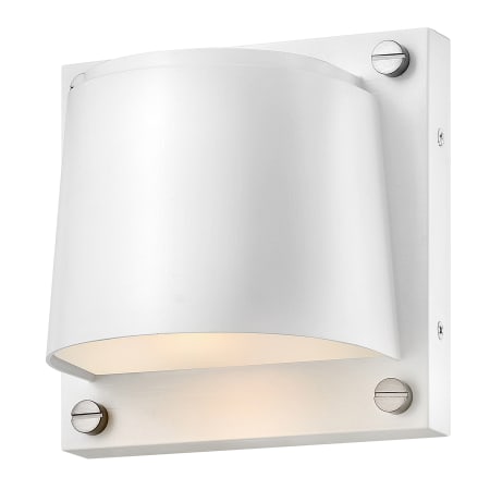 A large image of the Hinkley Lighting 20020-LL Satin White / Stainless Steel