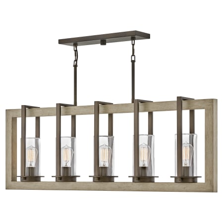 A large image of the Hinkley Lighting 20035 Linear Chandelier with Canopy