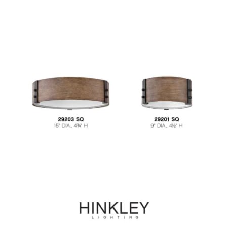 Sequoia Hinkley Lighting 29201SQ Sawyer Outdoor Ceiling Light