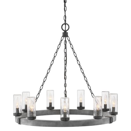 A large image of the Hinkley Lighting 29208-LL Aged Zinc / Distressed Black